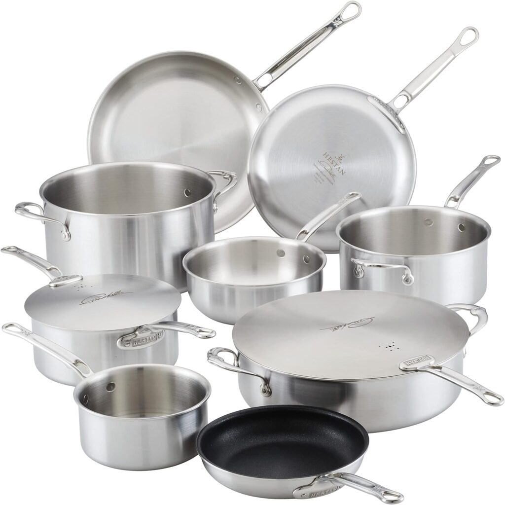 11 Piece Cookware Set Induction Cooktop Compatible - Pots and Pans ...